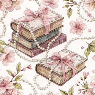 Elegant Vintage Book Pattern