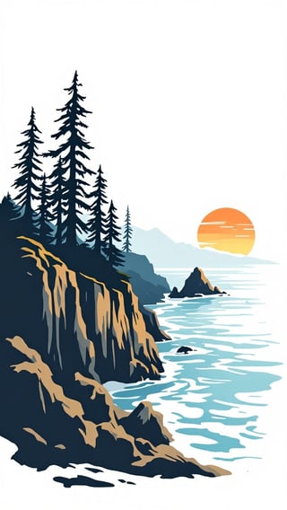 California Coastal T-Shirt Design