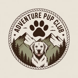 Vintage Adventure Pup Club Badge