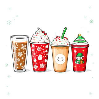 Festive Holiday Coffee Drink Illustration