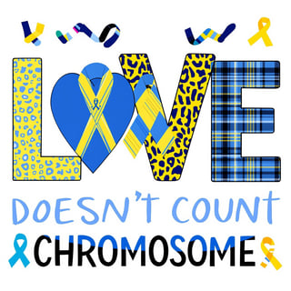 Colorful Down Syndrome Awareness Design