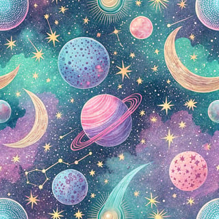 Vibrant Galaxy Sky Illustration