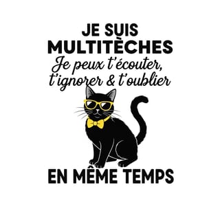Bold Fonts with Script and Black Cat