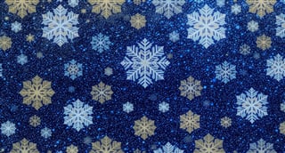 Metallic Snowflake Pattern