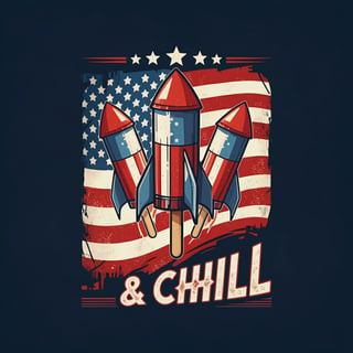 Patriotic Rocket Popsicle Design
