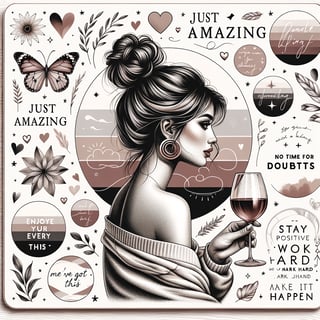 Empowering Woman Digital Illustration