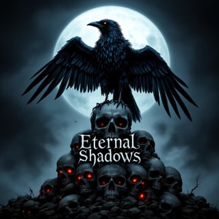 Eternal Shadows: Raven on Skulls