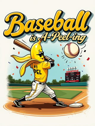 Baseball Is A-Peel-ing Art