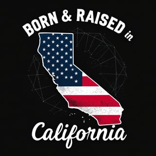 California T-Shirt Graphic Design