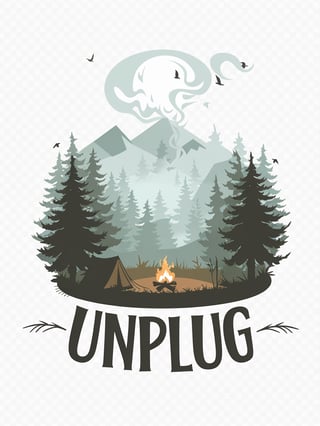 Serene Forest Camp Scene