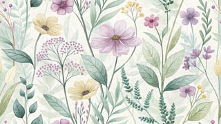 Charming Springtime Botanical Scene