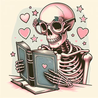 Skeleton Reading with Retro Accents
