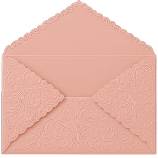 Pink Blush Brocade Envelope (Closed)
