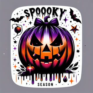 Stylized Halloween Jack-o'-Lantern