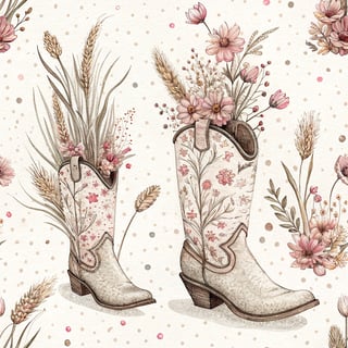 Cowboy Boots Tumbler Wrap Design