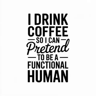 Minimalist Coffee Quote Design