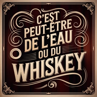 Vintage Cream Typography Design