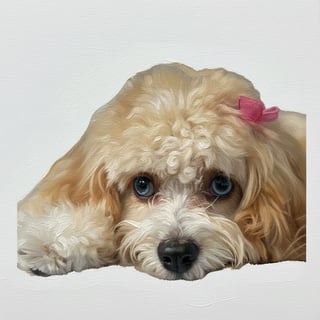 Oil Paint Dog Portrait