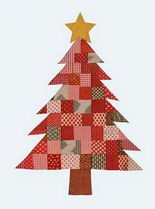 Festive Patchwork Christmas Trees