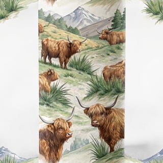 Highland Cow Steamless Tumbler Wrap