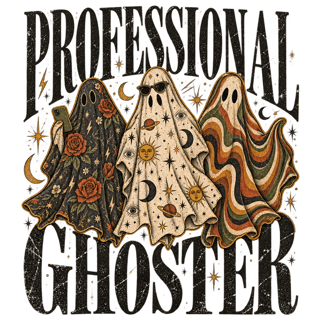 Professional Ghoster - Vintage Halloween Graphic