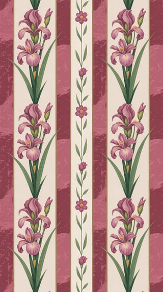 Nostalgic Red & White Striped Wallpaper