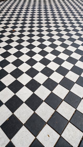 Seamless Black and White Checkerboard Pattern