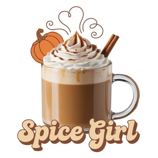 Pumpkin Spice Latte Mug Art