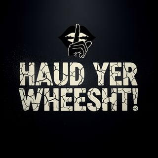 Scottish Saying Vintage Stencil Art