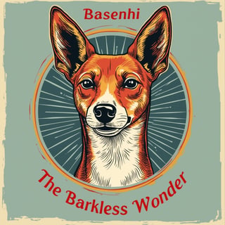 Vintage Basenji T-Shirt Design