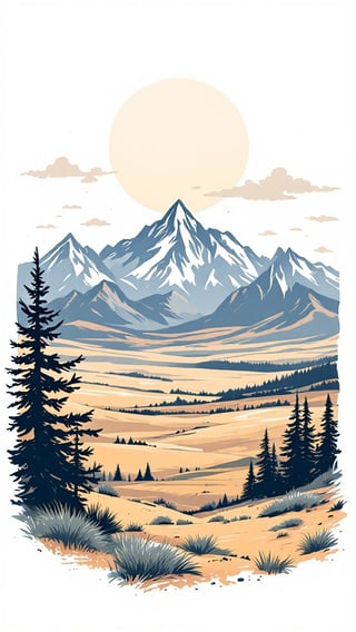 Montana Minimalist T-Shirt Design