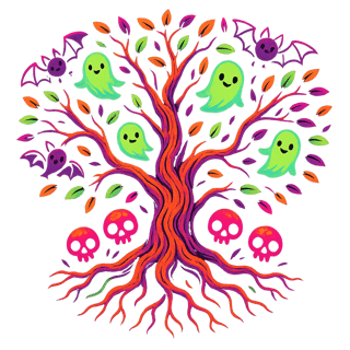 Cute Halloween Tree of Life