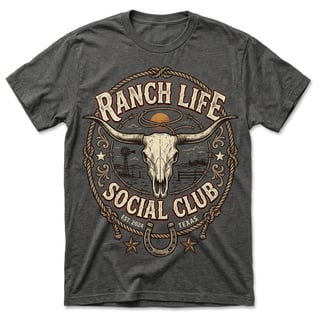 Retro Western Ranch Life Design
