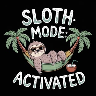 Grumpy Sloth in Sunglasses