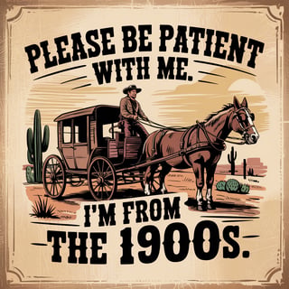 Vintage Western Cowboy Illustration