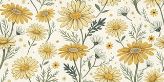 Cheerful Daisy Pattern Design