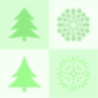 Christmas Tree Icon Grid