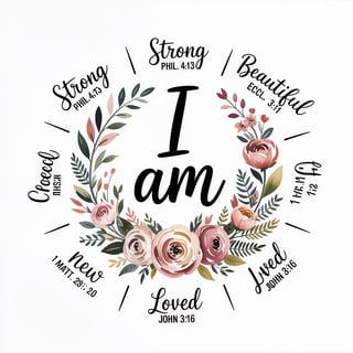 Feminine Christian Affirmation Design