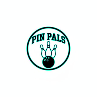 Minimalist Bowling Design with Neon Accent