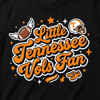 Cartoon Tennessee Vols Fan Tee Design