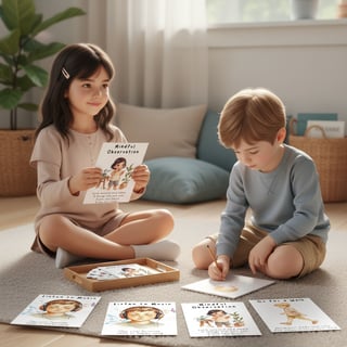 Calming Corner Kids Flashcard Scene