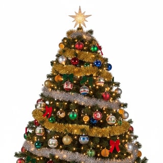 Bright Decorated Christmas Trees