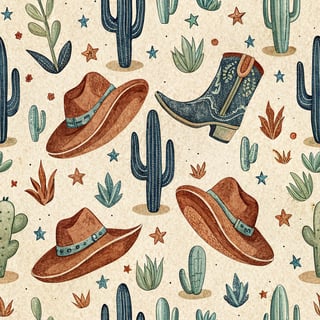 Western-Inspired Rustic Pattern Design