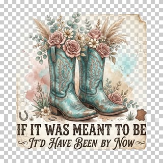 Western Cowgirl Boots with Floral Design