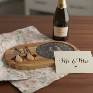 Elegant Wedding Gift with Floral Wrap