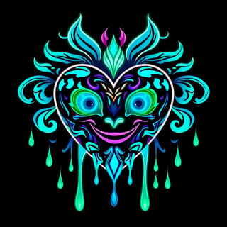 Symmetrical Fantasy Heart Illustration