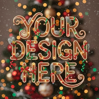 Christmas Style Lettering Design