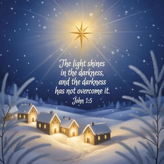 Serene Bethlehem Night with Calligraphy