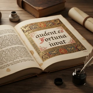 Ancient Latin Manuscript Cover