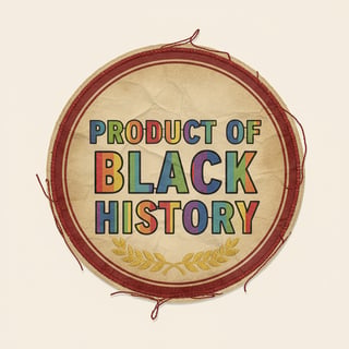 Vintage Black History Patch Design